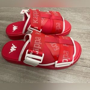 Unisex Woman’s KAPPA AUTHENTIC MITEL 1 SANDALS - RED/WHITE